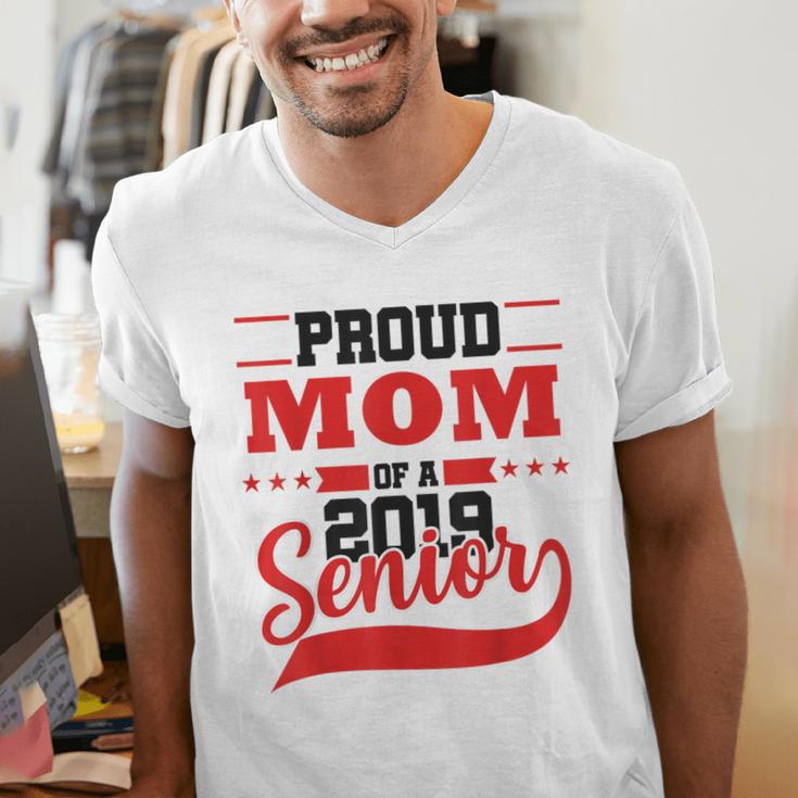 Mom Class Of 2019 Senior Graduation T-Shirt High School Men's V-Neck T-Shirt