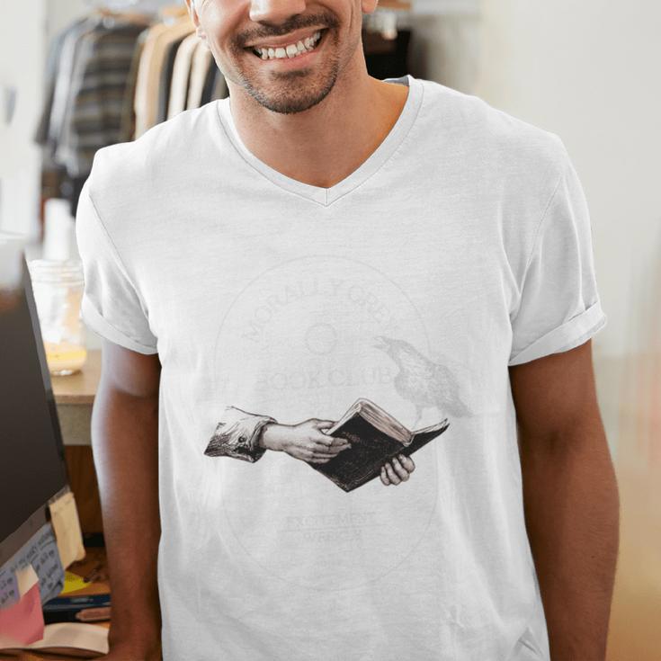 In My Morally Grey Book Club Era Adult Romance Novel Lover Men's V-Neck T-Shirt