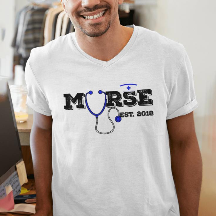 Murse Est 2018 Male Nurse Graduation Men's V-Neck T-Shirt