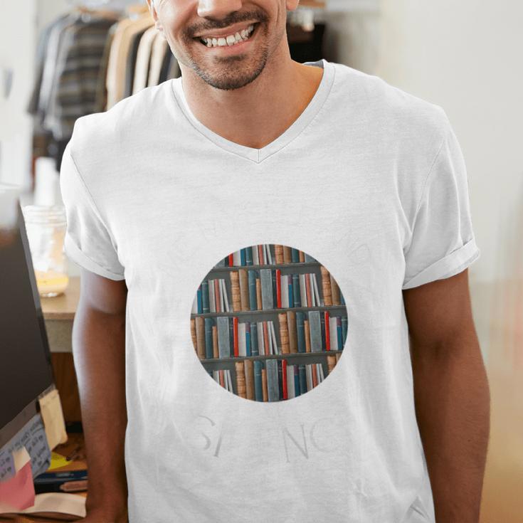 Me Myself And Silence Sarcastic Reading Books Introvert Top Raglan Baseball Tee Men's V-Neck T-Shirt Me Myself And Silence Sarcastic Reading Books Introvert Top Raglan Baseball Tee Men's V-Neck T-Shirt