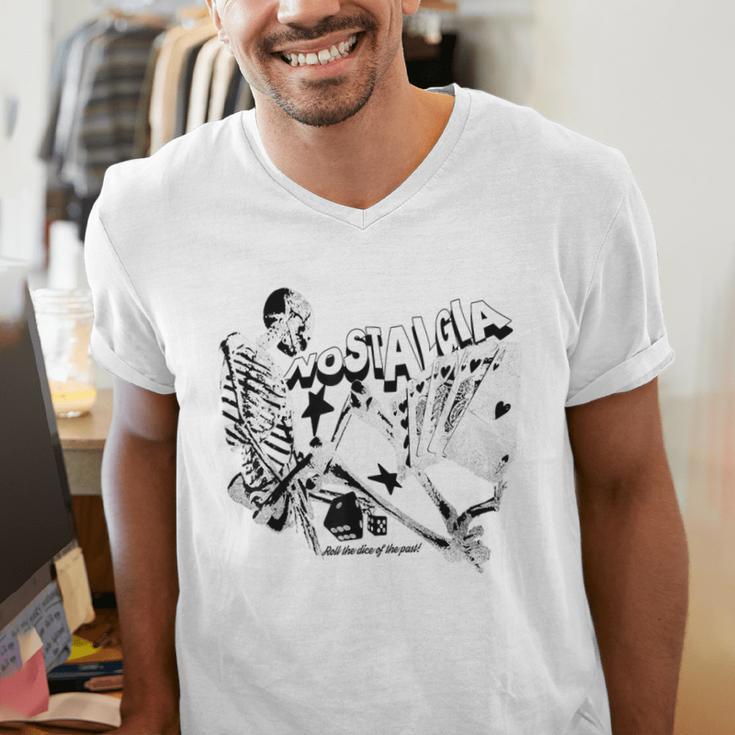 Nostalgia By EvanTube Roll The Dice Men's V-Neck T-Shirt Nostalgia By EvanTube Roll The Dice Men's V-Neck T-Shirt
