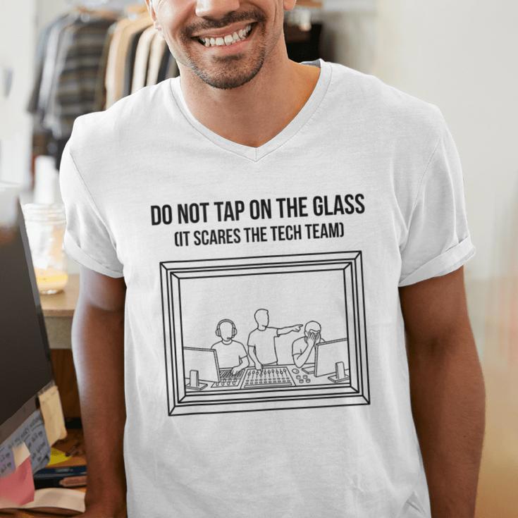 Do Not Tap On The Glass Sound Booth Introvert Men's V-Neck T-Shirt Do Not Tap On The Glass Sound Booth Introvert Men's V-Neck T-Shirt