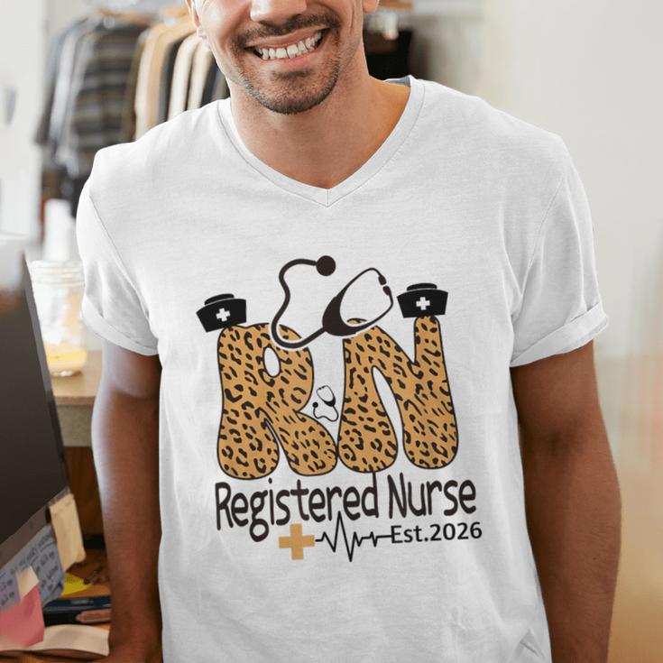 Nurse Est 2026 Graduation Graduate Nursing Student RN LPN Men's V-Neck T-Shirt