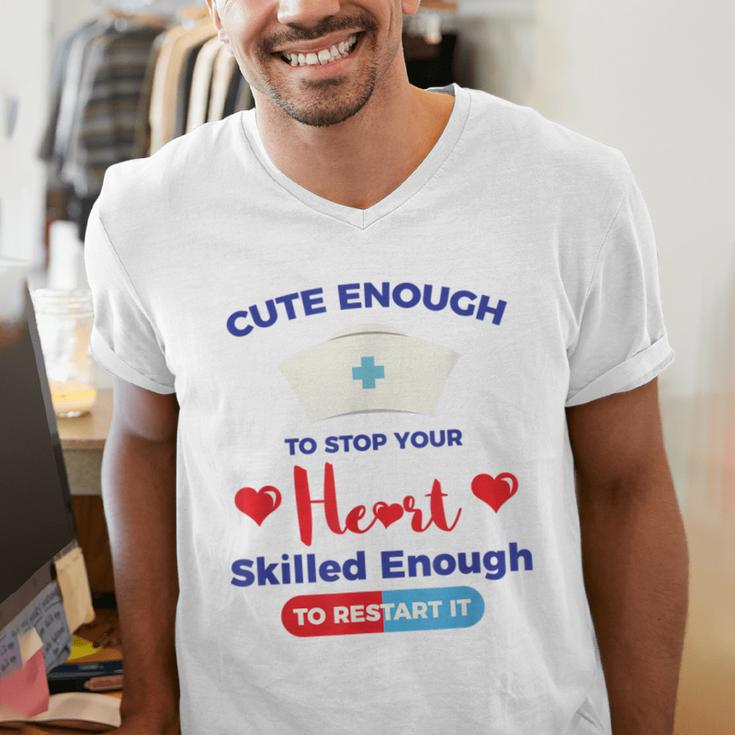 Nurse Tshirt Graduation Nursing School Birthday Men's V-Neck T-Shirt