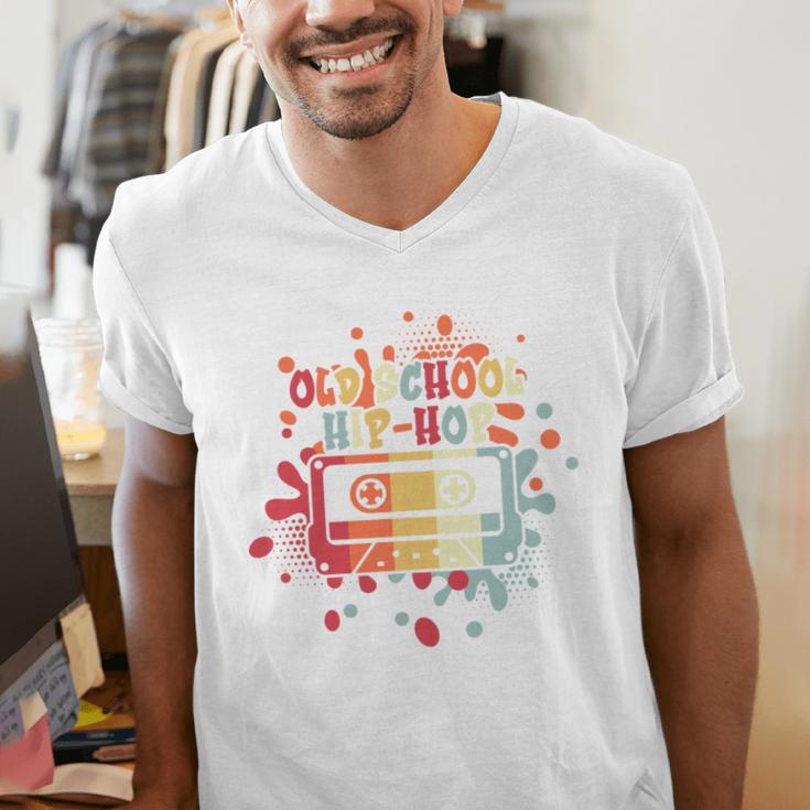 Old-School Hip Hop 80's 90's Style Music Cassette Nostalgia Men's V-Neck T-Shirt