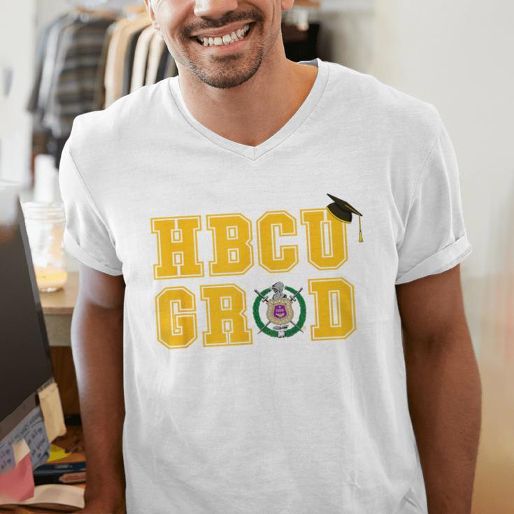 Omega Psi Phi Fraternity Paraphernalia HBCU Graduation Men's V-Neck T-Shirt