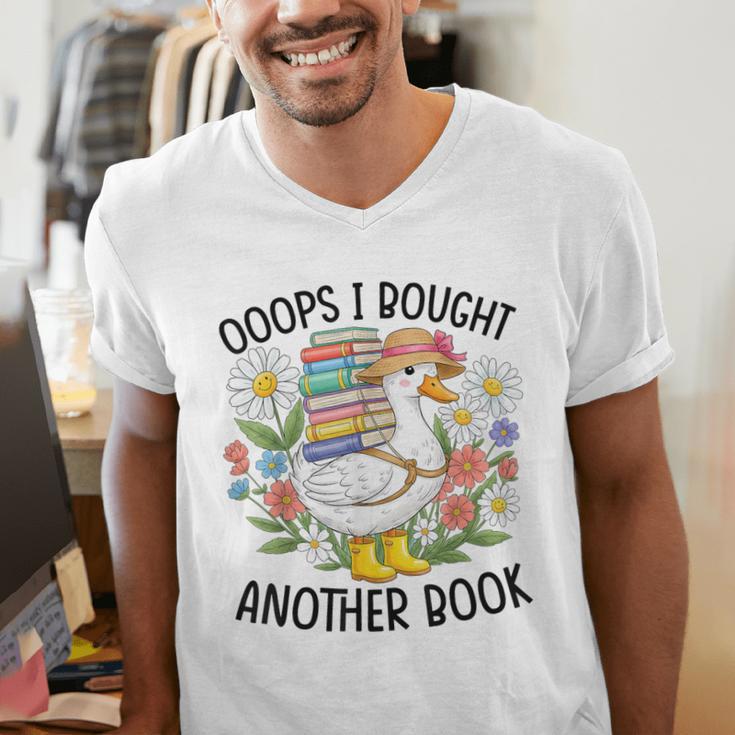 Oops I Bought Another Book Goose Men's V-Neck T-Shirt