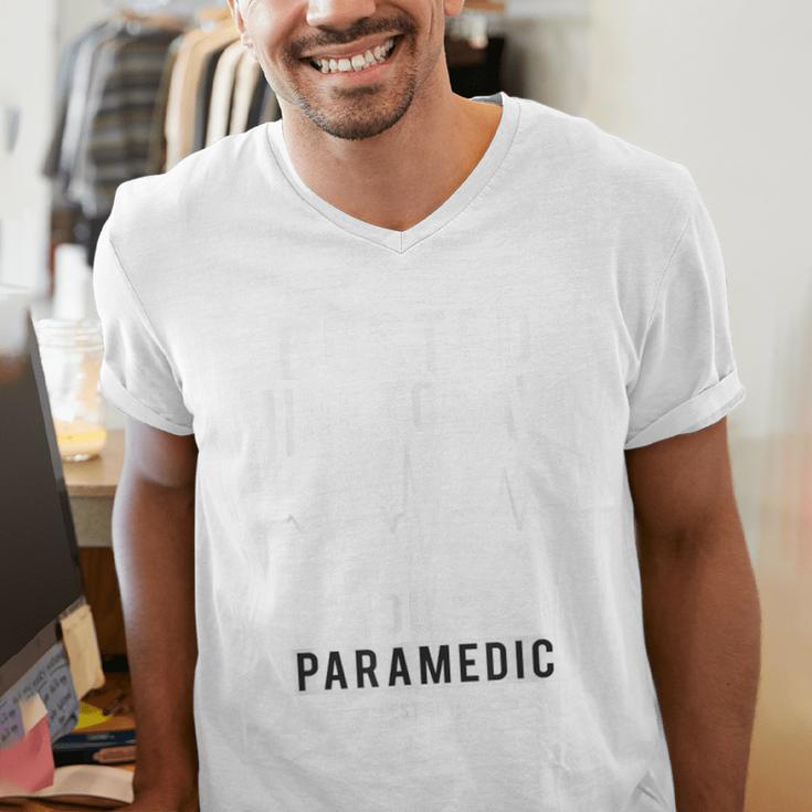Paramedic School Graduation TShirt For Paramedic Busted Men's V-Neck T-Shirt