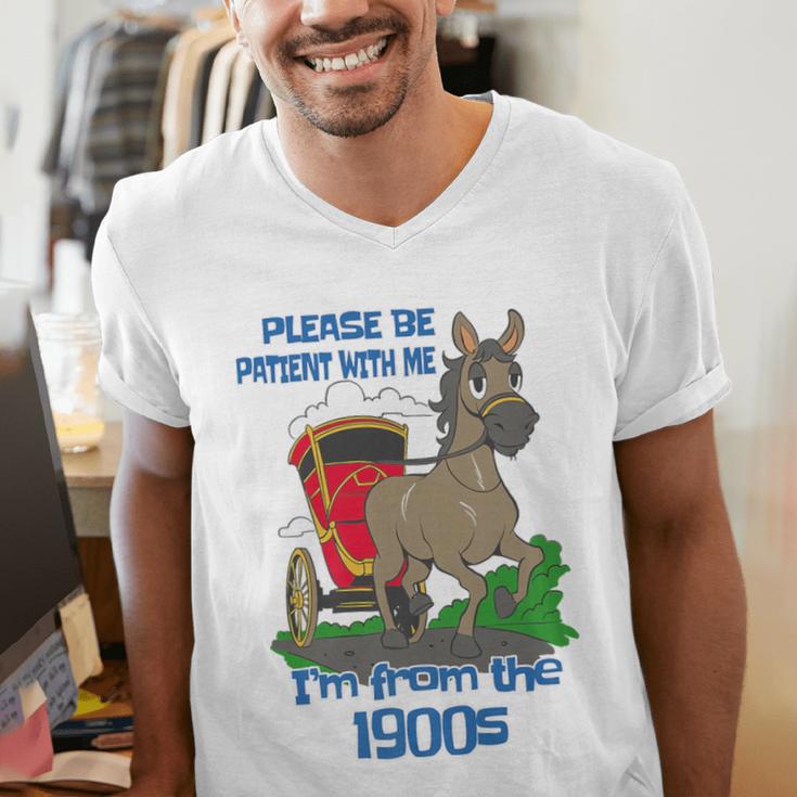 Patient With Me I'm From The 1900s Premium Men's V-Neck T-Shirt