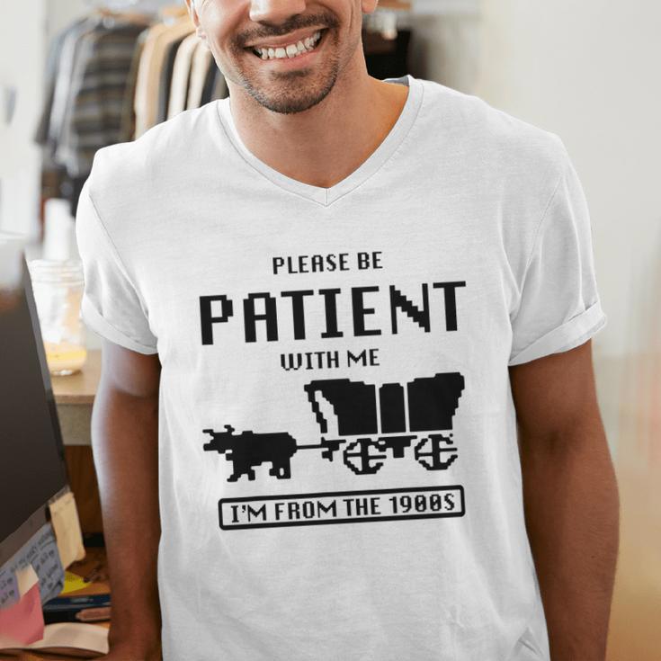 Be Patient With Me I'm From The 1900s Premium Tri-Blend Men's V-Neck T-Shirt Be Patient With Me I'm From The 1900s Premium Tri-Blend Men's V-Neck T-Shirt