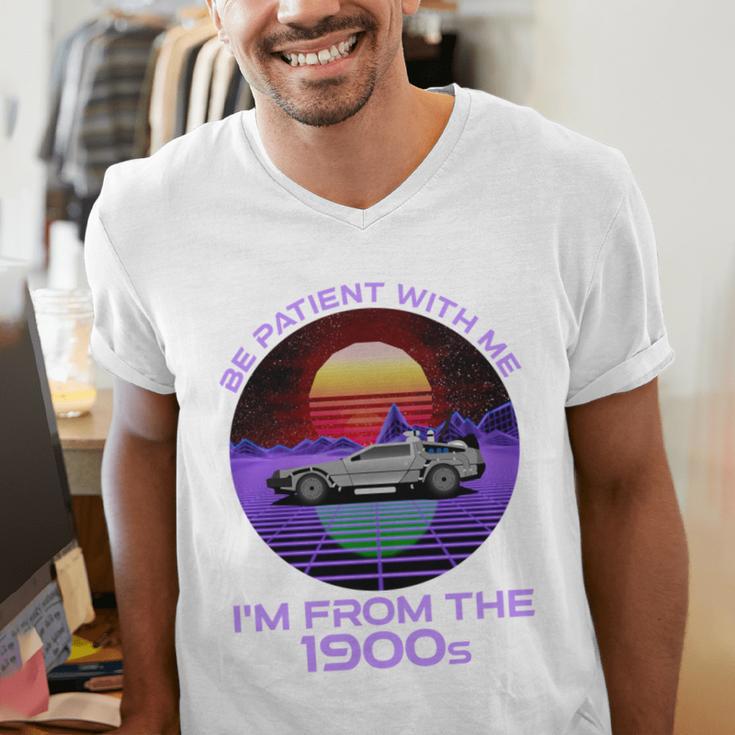 Be Patient With Me I'm From The 1900s Synthwave Men's V-Neck T-Shirt Be Patient With Me I'm From The 1900s Synthwave Men's V-Neck T-Shirt