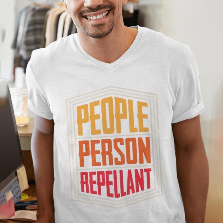 People Person Repellant Introvert Premium Men's V-Neck T-Shirt