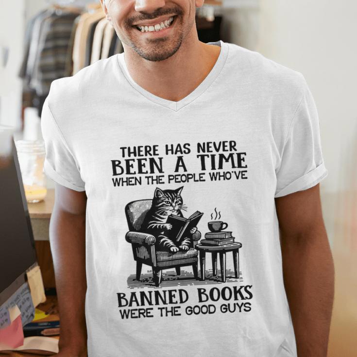 The People Who'Ve Banned Books Were The Good Guys Men's V-Neck T-Shirt The People Who'Ve Banned Books Were The Good Guys Men's V-Neck T-Shirt