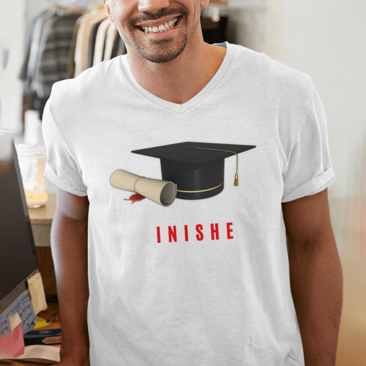 PhD Graduation Celebration For Finished Phd Grad Men Women Men's V-Neck T-Shirt
