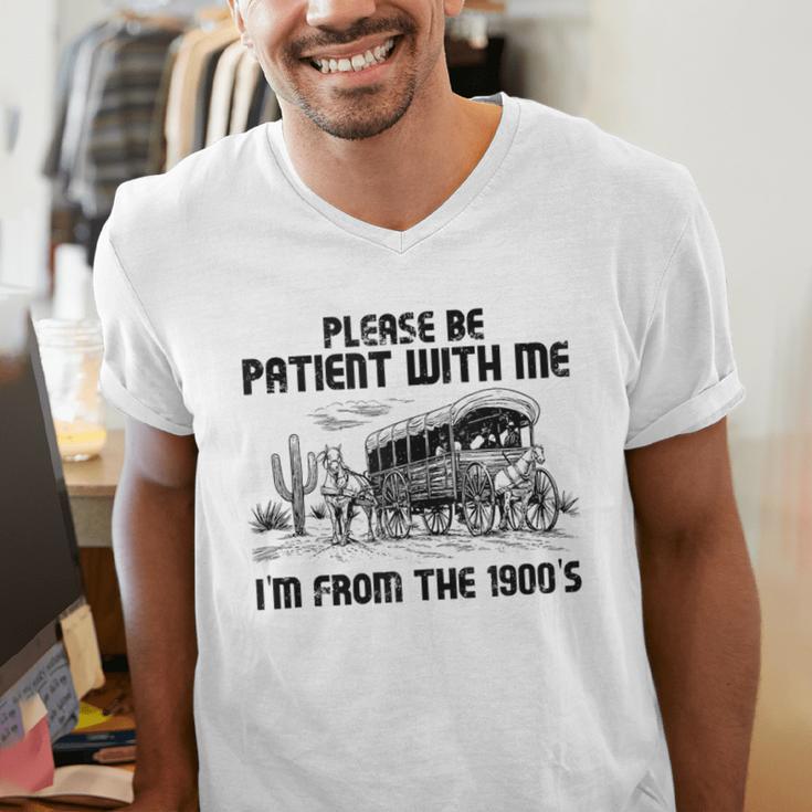 Please Patience I'm From The 1900s Vintage Western Men's V-Neck T-Shirt