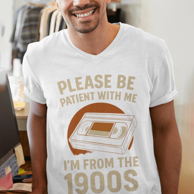 Please Be Patient I'm From The 1900s – Vintage Tape Premium Men's V-Neck T-Shirt Please Be Patient I'm From The 1900s – Vintage Tape Premium Men's V-Neck T-Shirt
