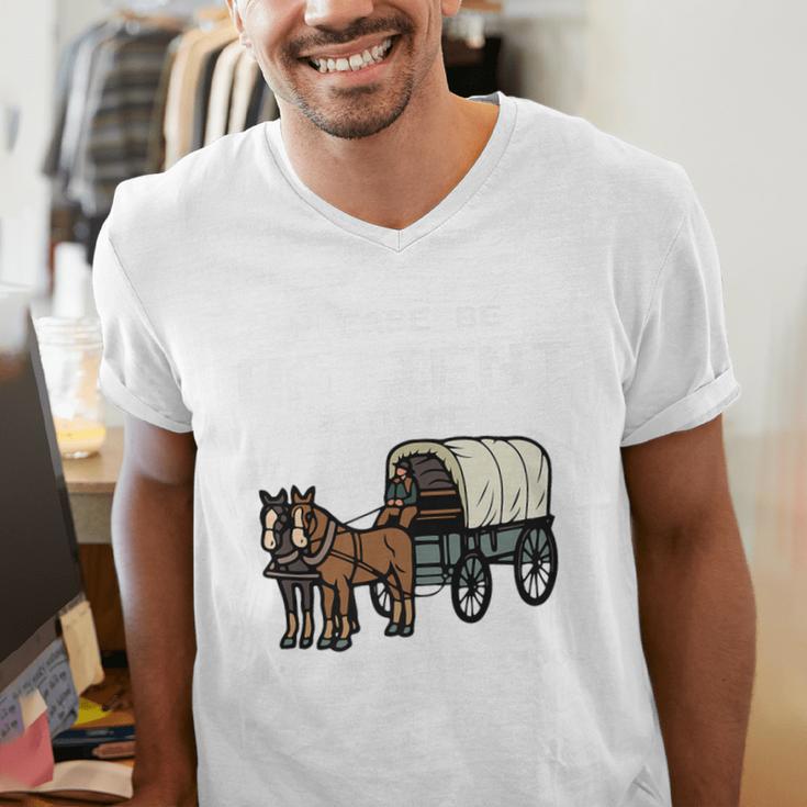 Please Be Patient I'm From The 1900s Amish Wagon & Vintage Premium Men's V-Neck T-Shirt
