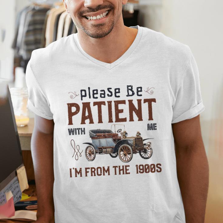 Please Be Patient I'm From The 1900s Antique Car Enthusiast Premium Tri-Blend Men's V-Neck T-Shirt