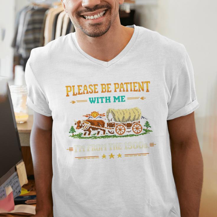 Please Be Patient With Me I'm From The 1900s Classic Game Men's V-Neck T-Shirt