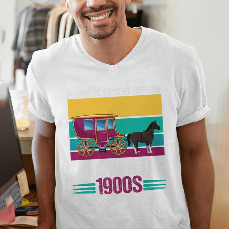 Please Be Patient With Me I'm From The 1900s Cool Dad Premium Men's V-Neck T-Shirt