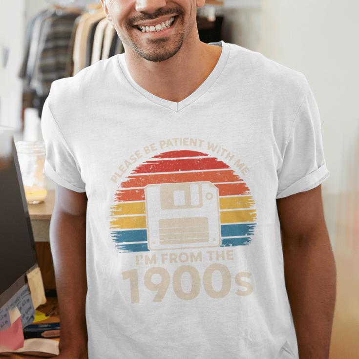 Please Be Patient With Me I'm From The 1900s Floppy Disk Premium Tri-Blend Men's V-Neck T-Shirt Please Be Patient With Me I'm From The 1900s Floppy Disk Premium Tri-Blend Men's V-Neck T-Shirt