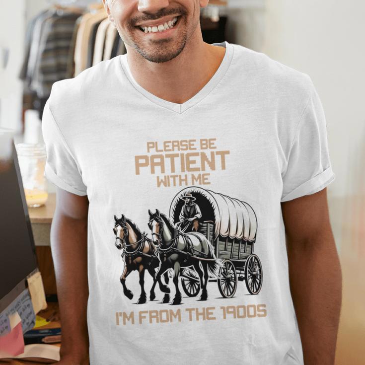 Please Be Patient With Me I'm From The 1900s Men Women Men's V-Neck T-Shirt