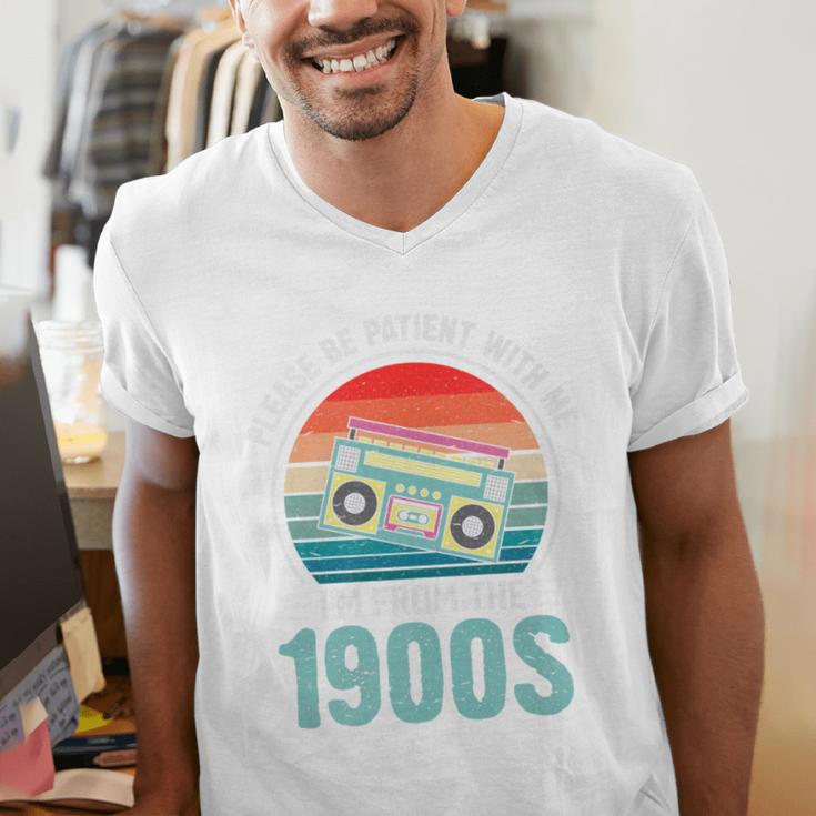 Please Be Patient With Me I'm From The 1900s Music Premium Men's V-Neck T-Shirt Please Be Patient With Me I'm From The 1900s Music Premium Men's V-Neck T-Shirt