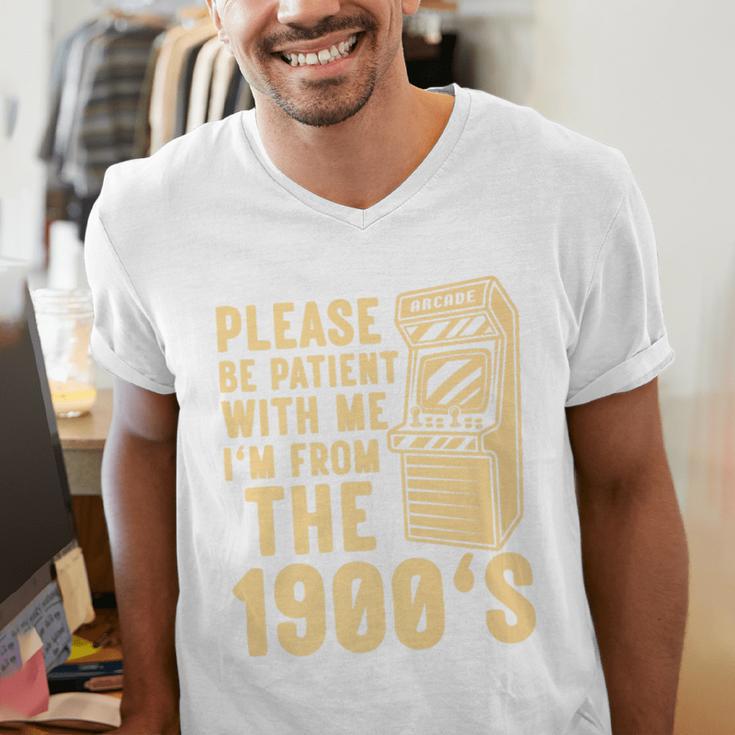 Please Be Patient With Me I'm From The 1900s Shirt Premium Men's V-Neck T-Shirt