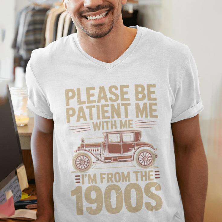 Please Be Patient With Me I'm From The 1900s Vintage Car Premium Men's V-Neck T-Shirt Please Be Patient With Me I'm From The 1900s Vintage Car Premium Men's V-Neck T-Shirt