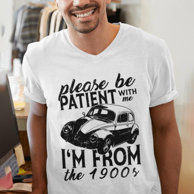 Please Be Patient With Me I'm From The 1900s Vintage Classic Premium Tri-Blend Men's V-Neck T-Shirt Please Be Patient With Me I'm From The 1900s Vintage Classic Premium Tri-Blend Men's V-Neck T-Shirt