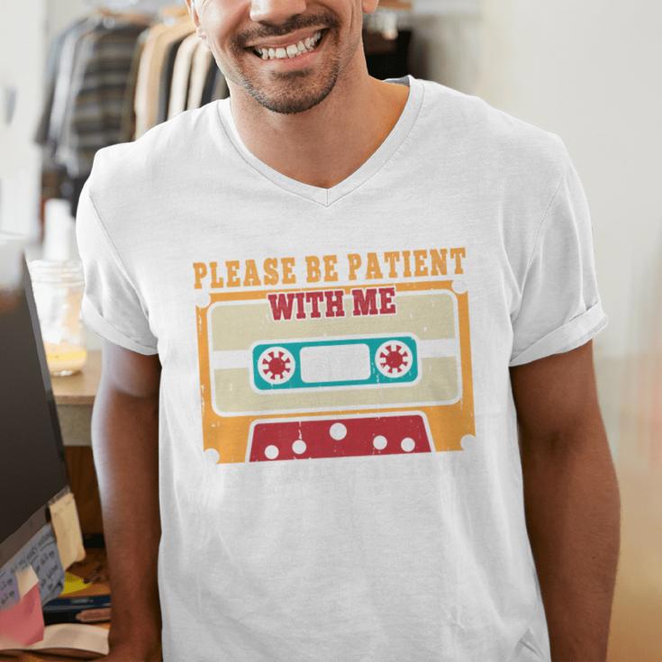 Please Be Patient With Me I'm From The 1900s Vintage Dad Premium Men's V-Neck T-Shirt Please Be Patient With Me I'm From The 1900s Vintage Dad Premium Men's V-Neck T-Shirt