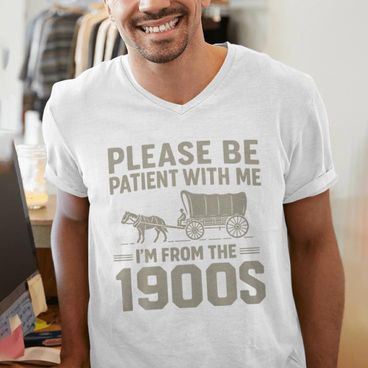 Please Be Patient I'm From The 1900s Vintage Over The Hill Premium Tri-Blend Men's V-Neck T-Shirt Please Be Patient I'm From The 1900s Vintage Over The Hill Premium Tri-Blend Men's V-Neck T-Shirt