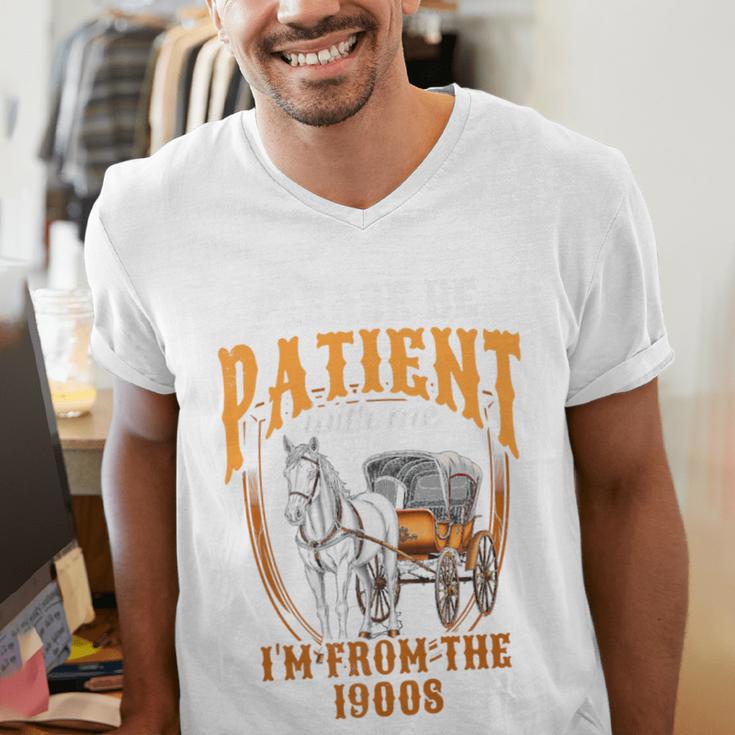 Please Be Patient With Me I'm From The 1900s Vintage Lover Premium Men's V-Neck T-Shirt