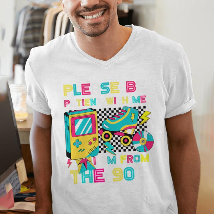 Please Be Patient With Me I'm From The 1900s Vintage 1900s Premium Men's V-Neck T-Shirt Please Be Patient With Me I'm From The 1900s Vintage 1900s Premium Men's V-Neck T-Shirt