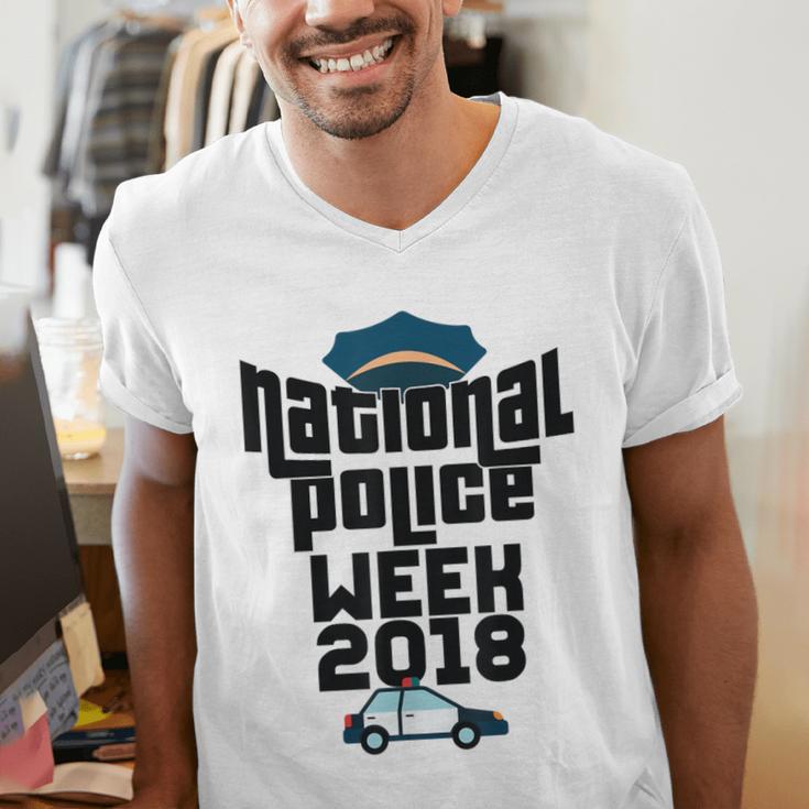 Police Officer National Week T-Shirt Graduation 2018 Men's V-Neck T-Shirt