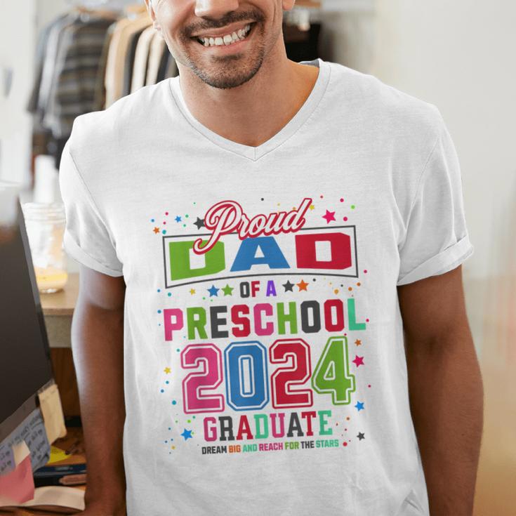 Pre School Graduation Idea For Dad & Preschool Graduation Men's V-Neck T-Shirt