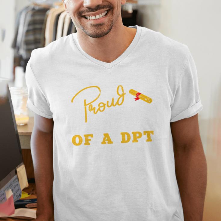 Proud Wife Of a DPT Graduate Graduation Grad Men's V-Neck T-Shirt