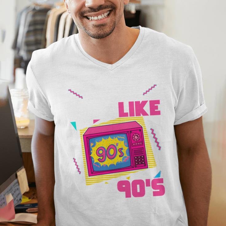Rad Just Like The 90s 90s Aesthetic Nostalgia 1990s Retro Men's V-Neck T-Shirt Rad Just Like The 90s 90s Aesthetic Nostalgia 1990s Retro Men's V-Neck T-Shirt