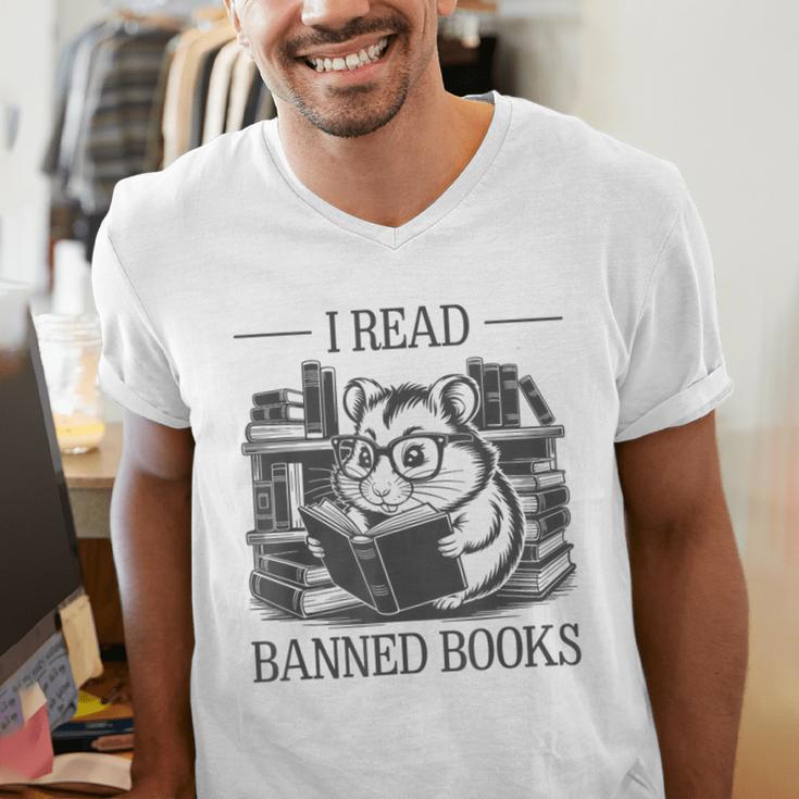 I Read Banned Books Men's V-Neck T-Shirt I Read Banned Books Men's V-Neck T-Shirt