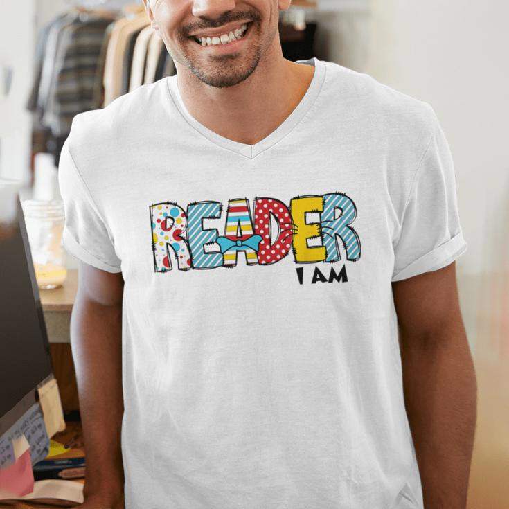 Reader I Am Bookworm Librarian I Heart Read Book Lover Men's V-Neck T-Shirt Reader I Am Bookworm Librarian I Heart Read Book Lover Men's V-Neck T-Shirt