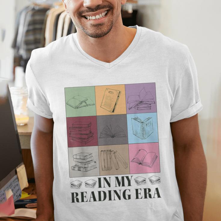 In My Reading Era Bookish Book Lover Book Reader Men's V-Neck T-Shirt In My Reading Era Bookish Book Lover Book Reader Men's V-Neck T-Shirt