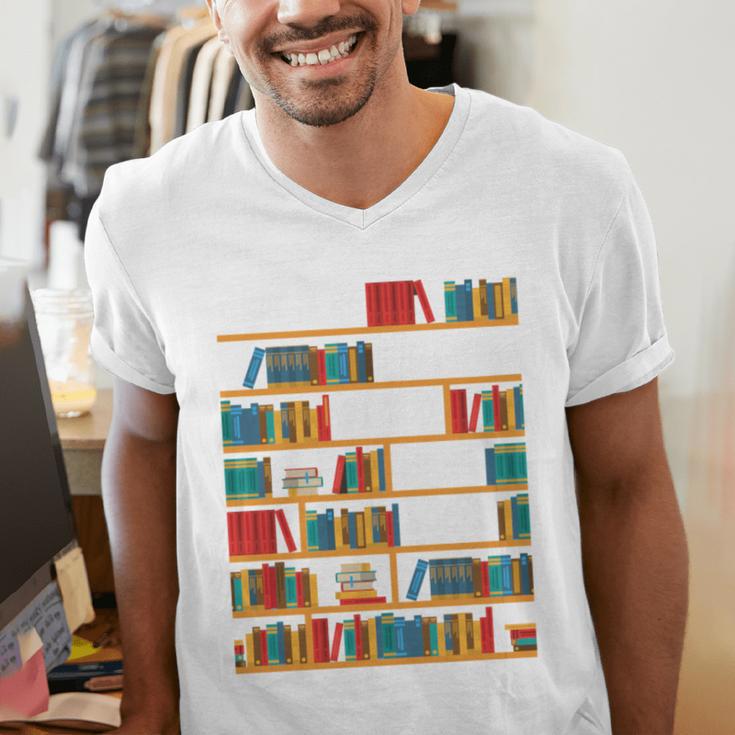 Reading Shirt There Is No Such Thing As Too Many Books Men's V-Neck T-Shirt Reading Shirt There Is No Such Thing As Too Many Books Men's V-Neck T-Shirt