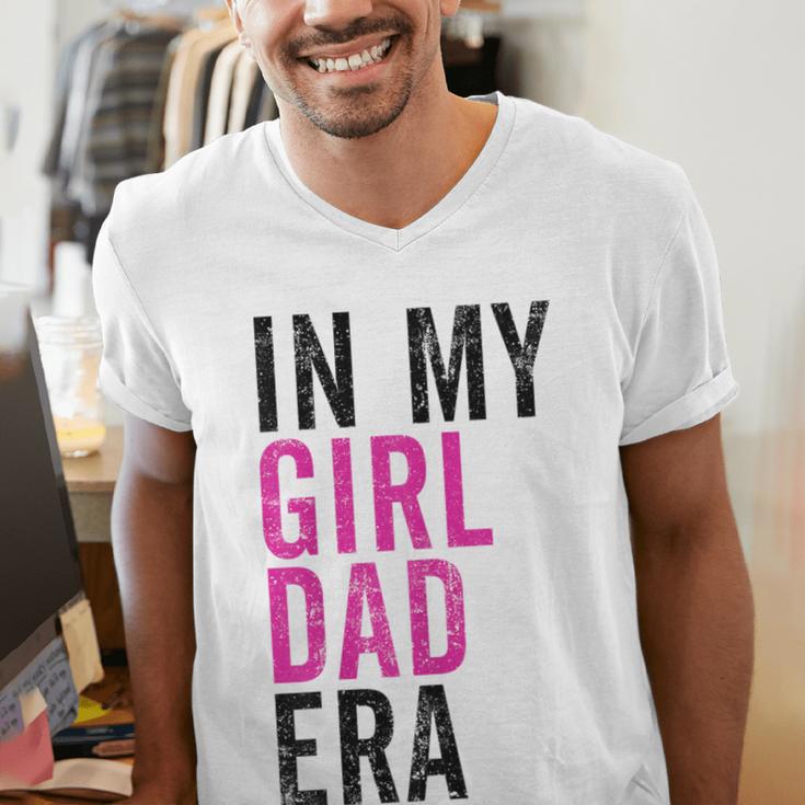 Retro In My Dad Girl Era Father's Day Christmas Men's V-Neck T-Shirt