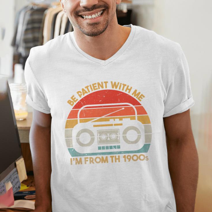 Retro Be Patient With Me I'm From The 1900s Premium Men's V-Neck T-Shirt