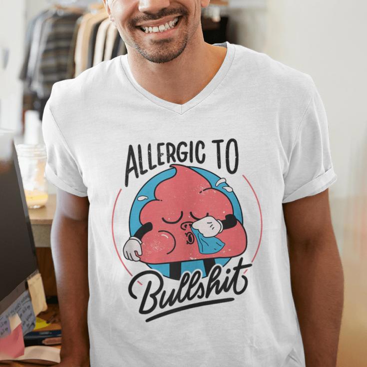 Retro Toon Introvert Sarcasm Anti-Social Nihilism Men's V-Neck T-Shirt
