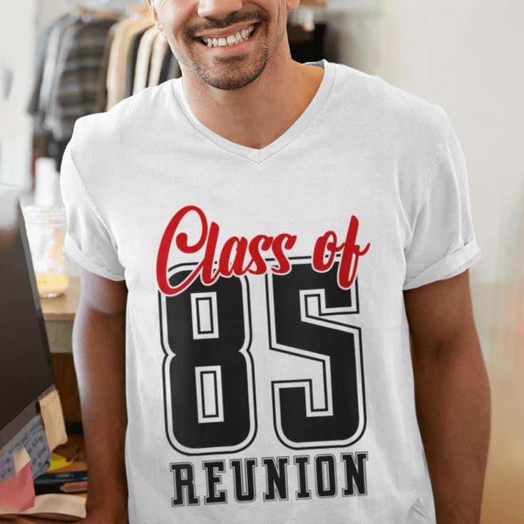 Reunion 1985 Matching Graduation High School Class Of 1985 Men's V-Neck T-Shirt