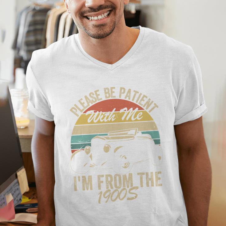 Sarcasm Retro Please Be Patient With Me I'm From The 1900s Premium Men's V-Neck T-Shirt Sarcasm Retro Please Be Patient With Me I'm From The 1900s Premium Men's V-Neck T-Shirt