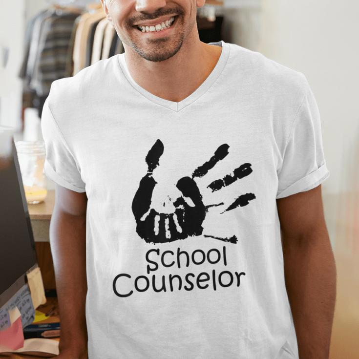 School Counselor t Shirt School Teacher Graduation Idea Men's V-Neck T-Shirt