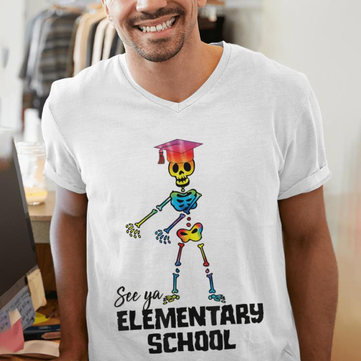 See Ya Elementary School Shirt Tie Dye Graduation Tee Men's V-Neck T-Shirt