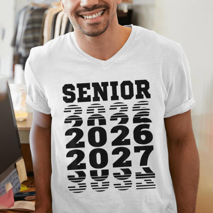 Senior 2026 2027 Class Of Graduation Men's V-Neck T-Shirt